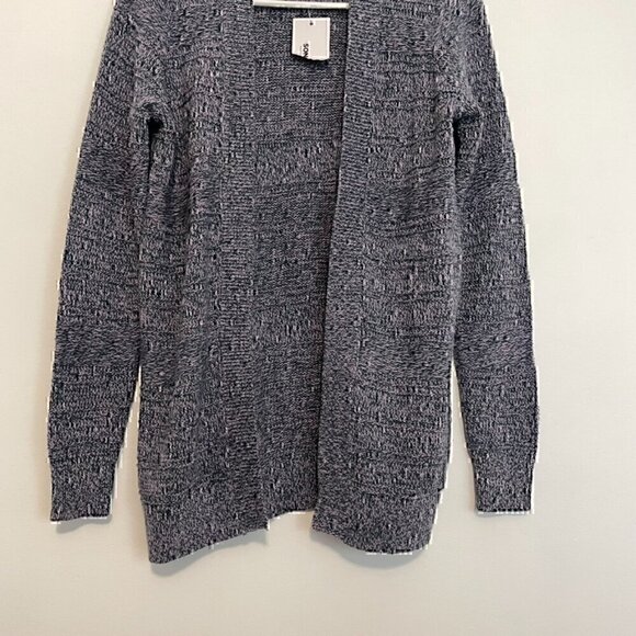 NEW NWT SONOMA Allover Stitch Cardigan Teal Lilac Lavender Pink Open Sweater XS - Picture 4 of 14